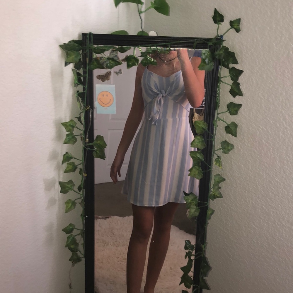XS Rue21 blue stripped dress